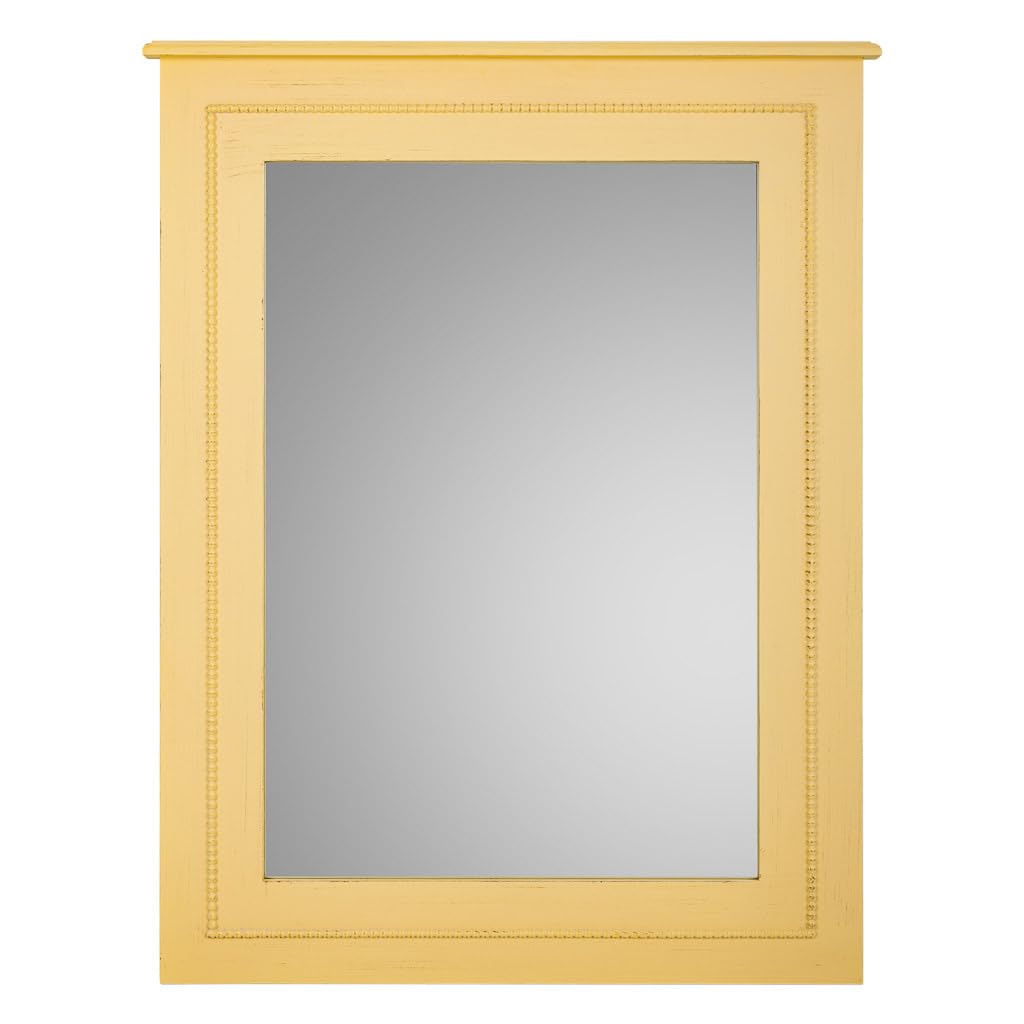 WANDERLUST DECO Espejo de Madera Amarillo 70x03x90
