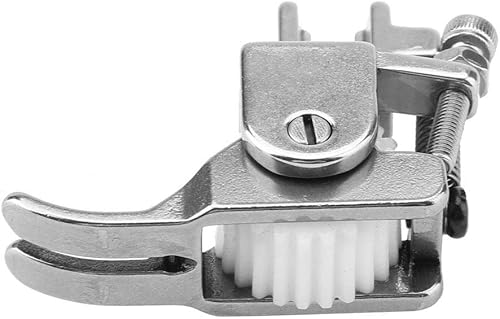 Miniatura 4 de Duradero y estable y ajustable para pies de rodillo, material de acero, prensatelas, para grueso (prensatelas de nailon para ruedas)