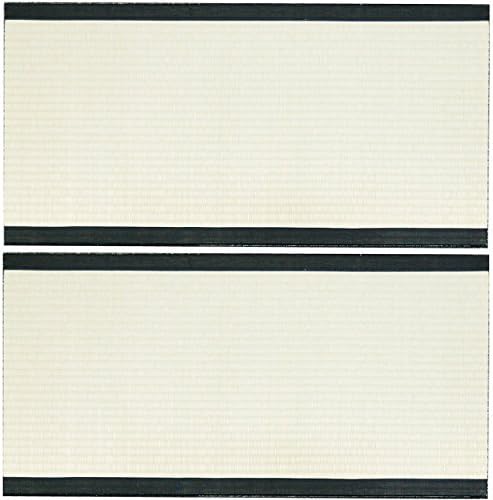 TATAM Tatami Mat Japanese Traditional 1/4 Size (17x34 inch) 2 Piece Set Unit Mattress Made in Japan (Black)