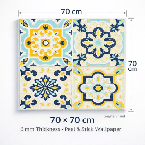 Image of Barebeauty 3D Wall Panel Wallpaper, Self Adhesive PE Foam Brick Sticker, Waterproof Wall Covering for Home Decor, 70 x 70 cm (Pack of 50, 263.5 Sq. Ft. Approx)