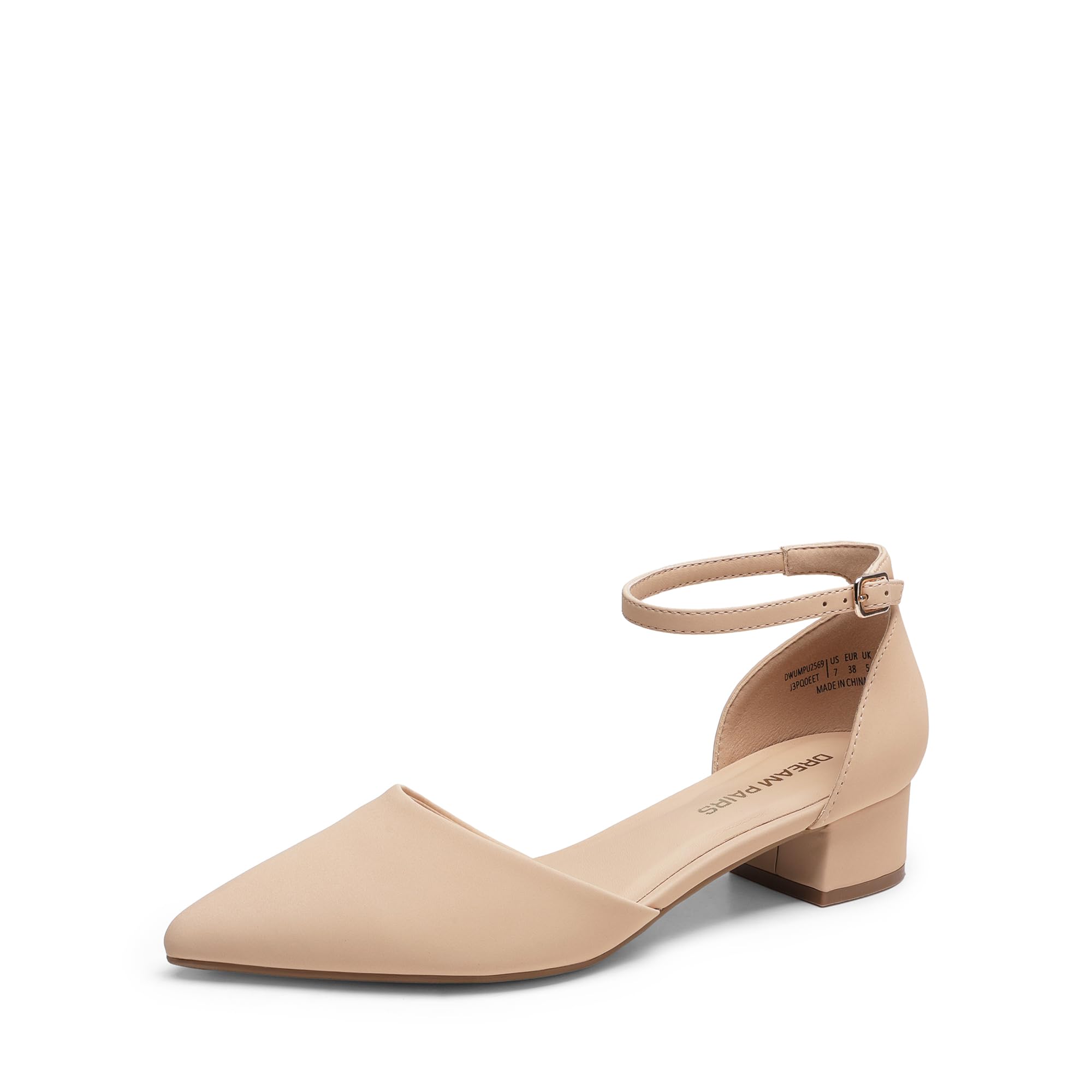 DREAM PAIRS Women's Dress Shoes Low Heel Pumps D'Orsay Flats