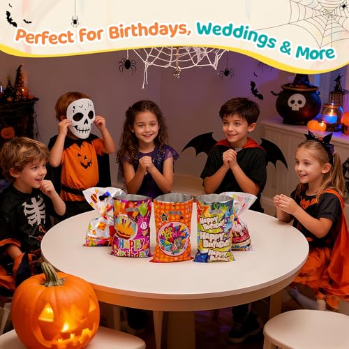 Miniatura 6 de Blendura Bolsas Chuches Cumpleaños, 42 Pcs Bolsas Regalo Cumpleaños Infantil Para Envolver Regalos, Navidad, Bodas