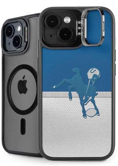 Skinit Kickstand Phone Case Compatible with iPhone 14 - Officially Licensed NFL Indianapolis Colts Distressed Design