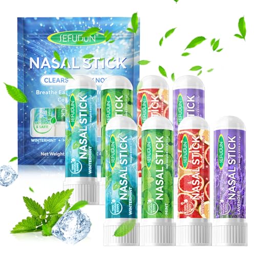 8 Piezas Boom Boom Nasal Stick, Inhalador Nasal, Pueden Aliviar RáPidamente La CongestióN Nasal, Calmar La Cavidad Nasal, Mejorar La ConcentracióN, Adecuado Para Estudiar, Trabajar Y Viajar, Etc