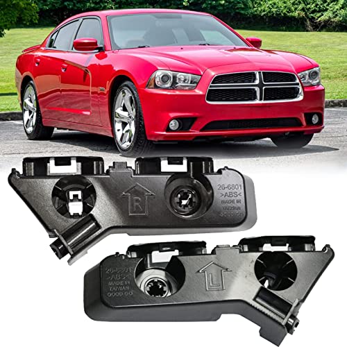 Hapso Front Bumper Support Brackets Fit For 2011-2014 Dodge Charger Abs Plastic Bumper Cover Retainer Mount Bracket Driver & Passenger Side Replacement 57010286Ac, 57010287Ac #TOP15