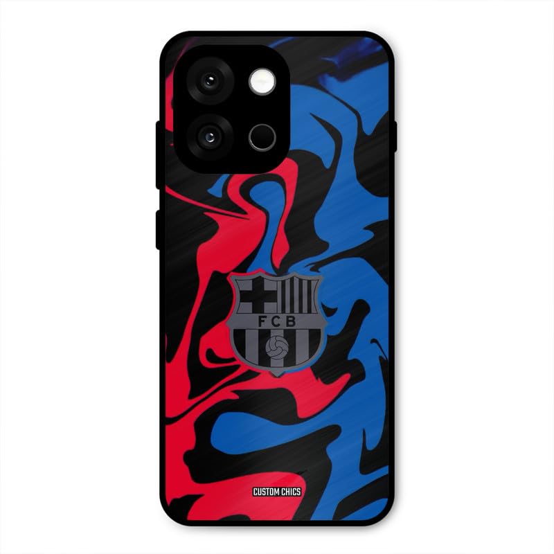 Image of PrintShield FC Barcelona Comic Back Cover for Oneplus 13s, Shockproof Printed Phone Case with Soft TPU Sides & Anti-Slip Grip