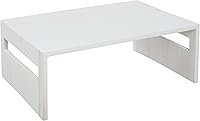 Vista 15 de iDesign - Organizador renovable de madera de Paulownia para tocadiscos, 10.5 x 1.19 x 10.5 pulgadas, color blanco lavado