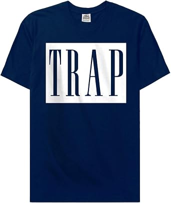 Navy Blue Hip Hop Rap Trap T Shirt Plug 