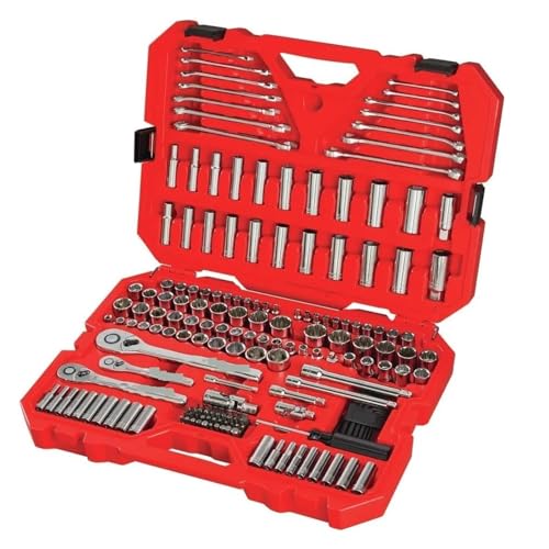 LahAir Juego de Herramientas for mecánica, SAE/métrico, 189 Piezas (CMMT12034)