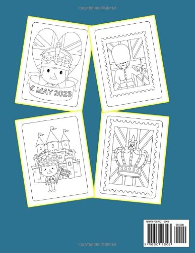King's Coronation Coloring Book: British Holiday Images, Crowns, Flags, Banners, Balloons & More| King's Charles Iii Souvenir Book For Kids #TOP1