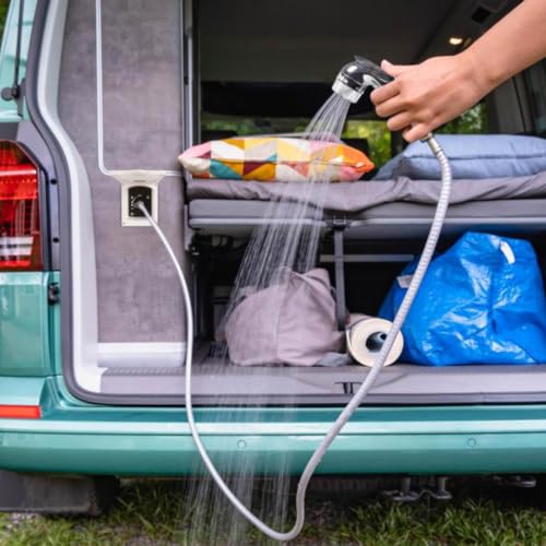 Modification système d'eau douce camping-car : kit de douche extérieur et robinet métal - 3