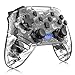 Produktbild momen Wireless Controller für Nintendo Switch, Bluetooth Wireless Pro Controller mit Wiederaufladbarer Akku, Pro Controller Switch Kontroller mit Dual Shock und Turbo Funktion, Transparent Schwarz