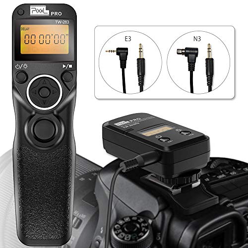 Wireless Shutter Release for Canon, Pixel TW-283 E3/N3 Wireless Remote Control Timer Shutter