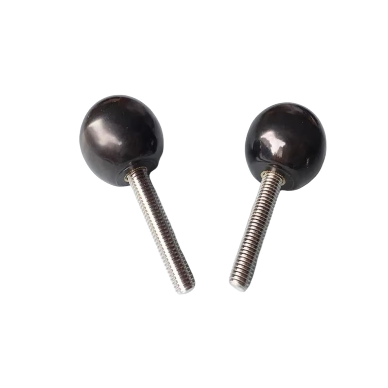 M4x (długość 10-40 mm) plastikowe kulki ze stali nierdzewnej śruby kulkowe bakelit okrągłe śruby ręczne małe pokrętło czarne (M4 x 25 mm (3 szt.)