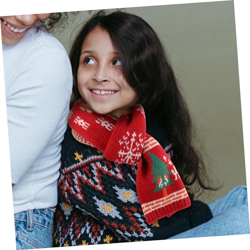 Winter Warm Knitted Scarf for Adorable Christmas Accessory with Reindeer Design for Boys and Lightweight Cozy Holiday Scarf4