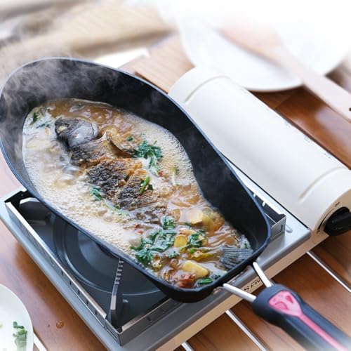 Poêle à poisson antiadhésive pour réussir vos repas de camping - 6