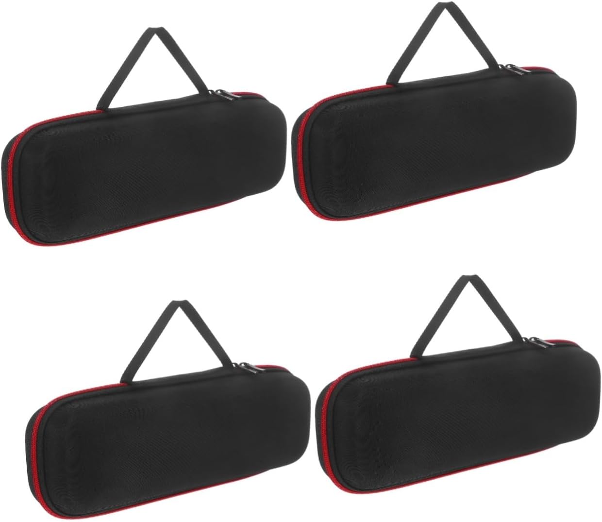 Milisten 4pcs Portable Microphone Storage Case with Zipper Shockproof Handheld Mic Bag for Travel Protects Against Scratches and Drops Durable Design for Outdoor Use