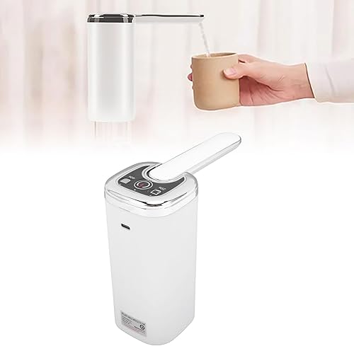 Miniatura 6 de SIXRUN Dispensador de agua eléctrico plegable de 5 galones, dispensador de agua eléctrico recargable con cable de carga de manguera suave de silicona