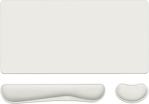 Miniatura 8 de MOSISO Juego de alfombrillas para mouse y teclado, reposamuñecas y reposamuñecas para teclado, reposamuñecas ergonómicas con espuma viscoelástica