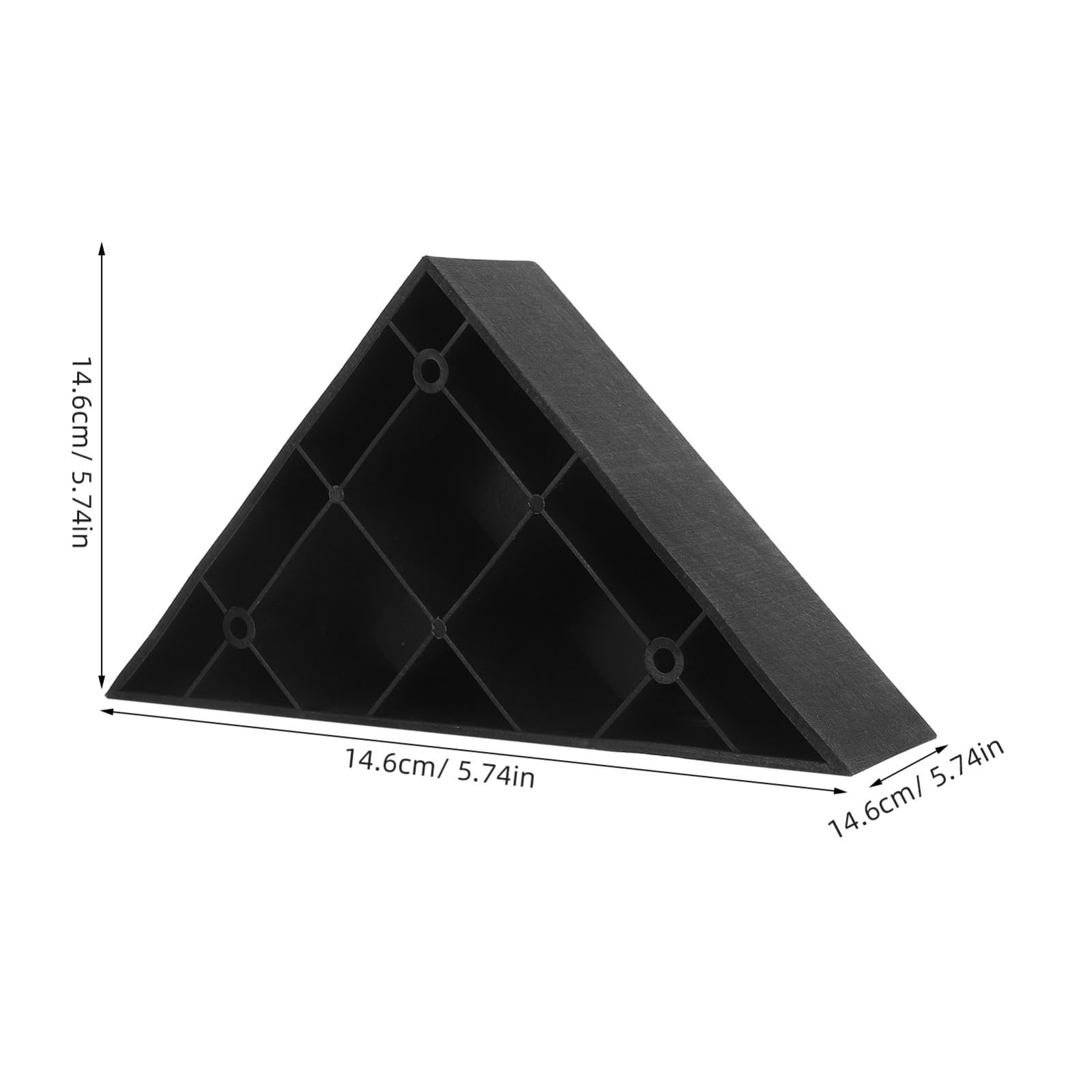 Piedini Triangolari in Plastica 8 Pezzi per Mobili, Divani e Sedie Viti, per Soggiorno e Giardino