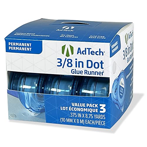 Adtech Permanent Adhesive Dots Glue Runner 3 Pack - Thumbnail 6