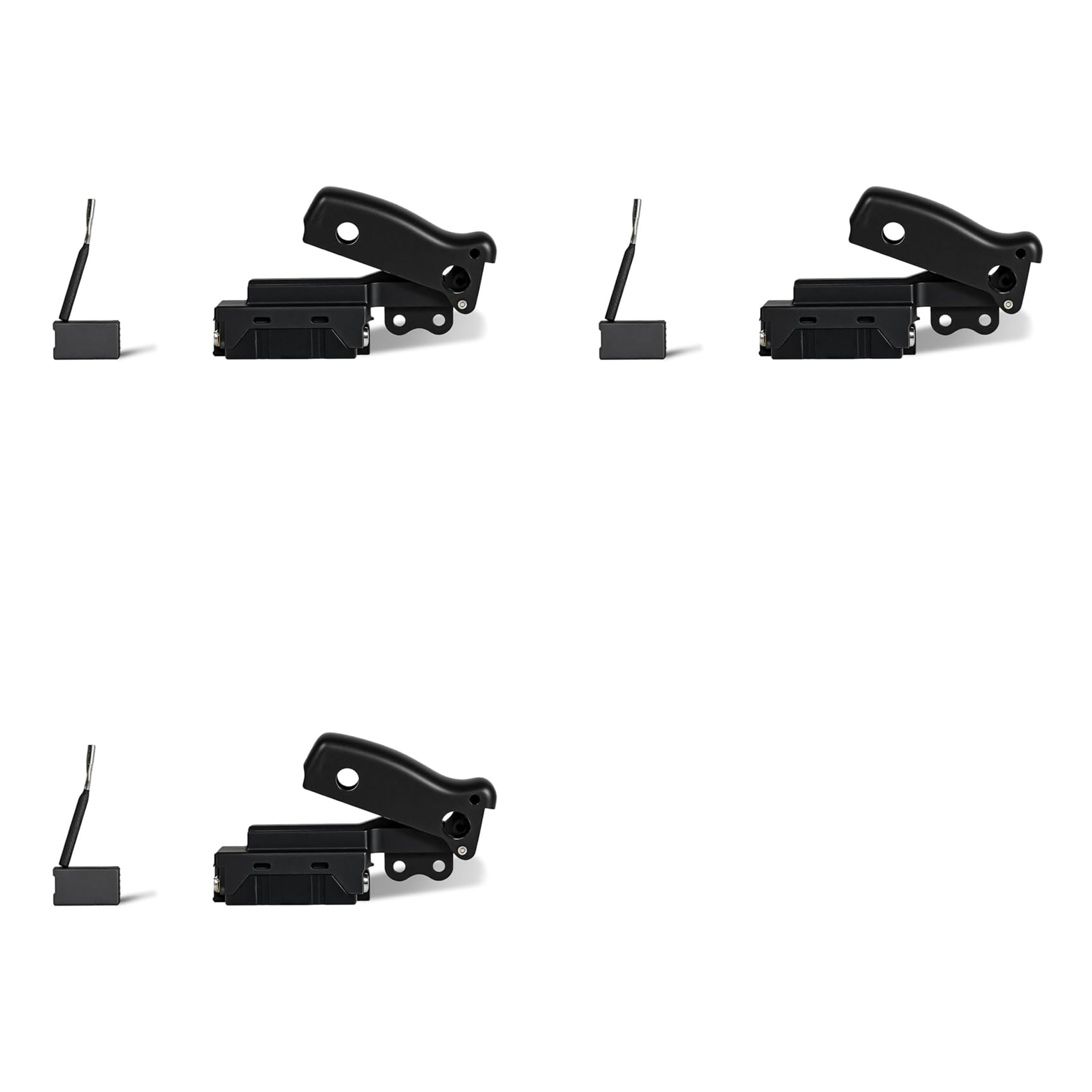 Jnchdghwa As Shown 3X Miter Saw Trigger Power Switch Dw712 Dw715 Dw716 Dw717 Dw718 Dws780, With 6 Pcs Carbon Motor Brushes