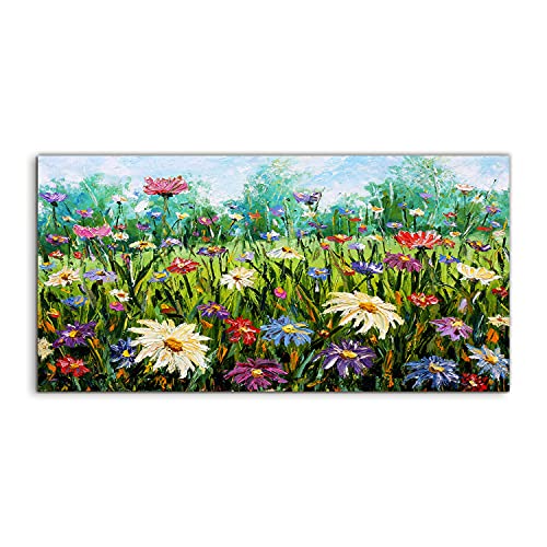 Image acrylique 120x60cm pour illuminer un salon sombre avec des fleurs