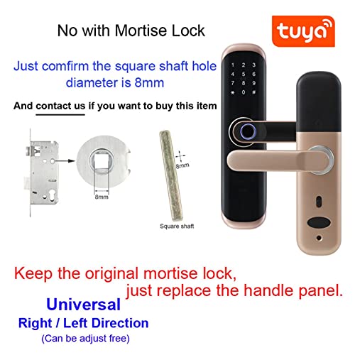 Serrure empreinte digitale Tuya X3 pour sécurité de maison connectée - 5