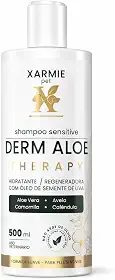 Shampoo PET Tratamento Alergias Coceiras e Irritações Derm Aloe Therapy XARMIE 500ml