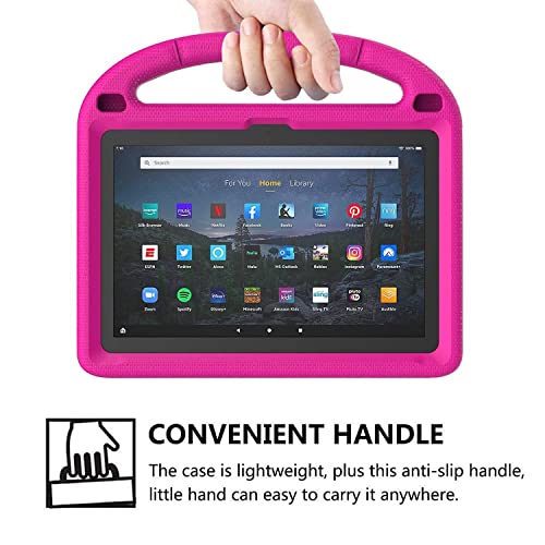 Fire Hd 10 & Fire Hd 10 Plus Tablet Case For Kids(11Th Generation, 2021 Release) - Dicekoo Lightweight Shockproof Kid-Proof Cover With Stand For Kindle Fire Hd 10 Kids Tablet & Kids Pro Tablet - Pink #TOP5