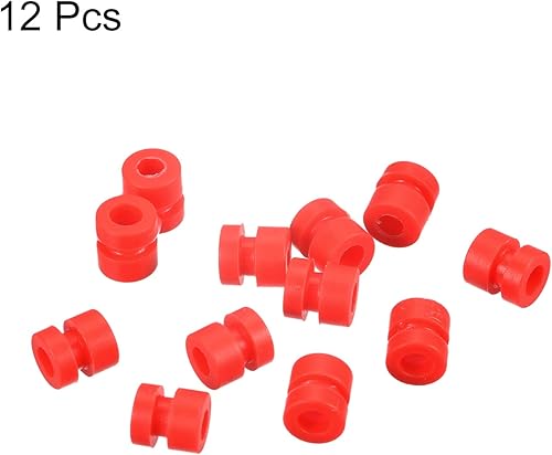 Miniatura 3 de MECCANIXITY Bolas de goma antivibración RC para control remoto F4 F7 controlador de vuelo M3x6.0.236 in bolas de absorción de impactos (rojo),