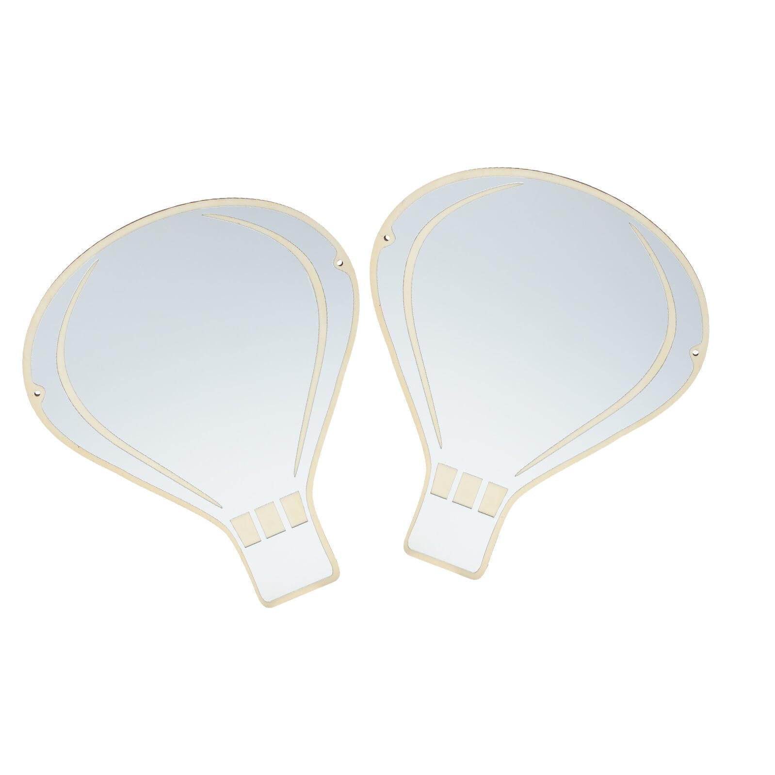 Miroir mural décoratif montgolfière cadre bois incassable pour salle de bain enfant