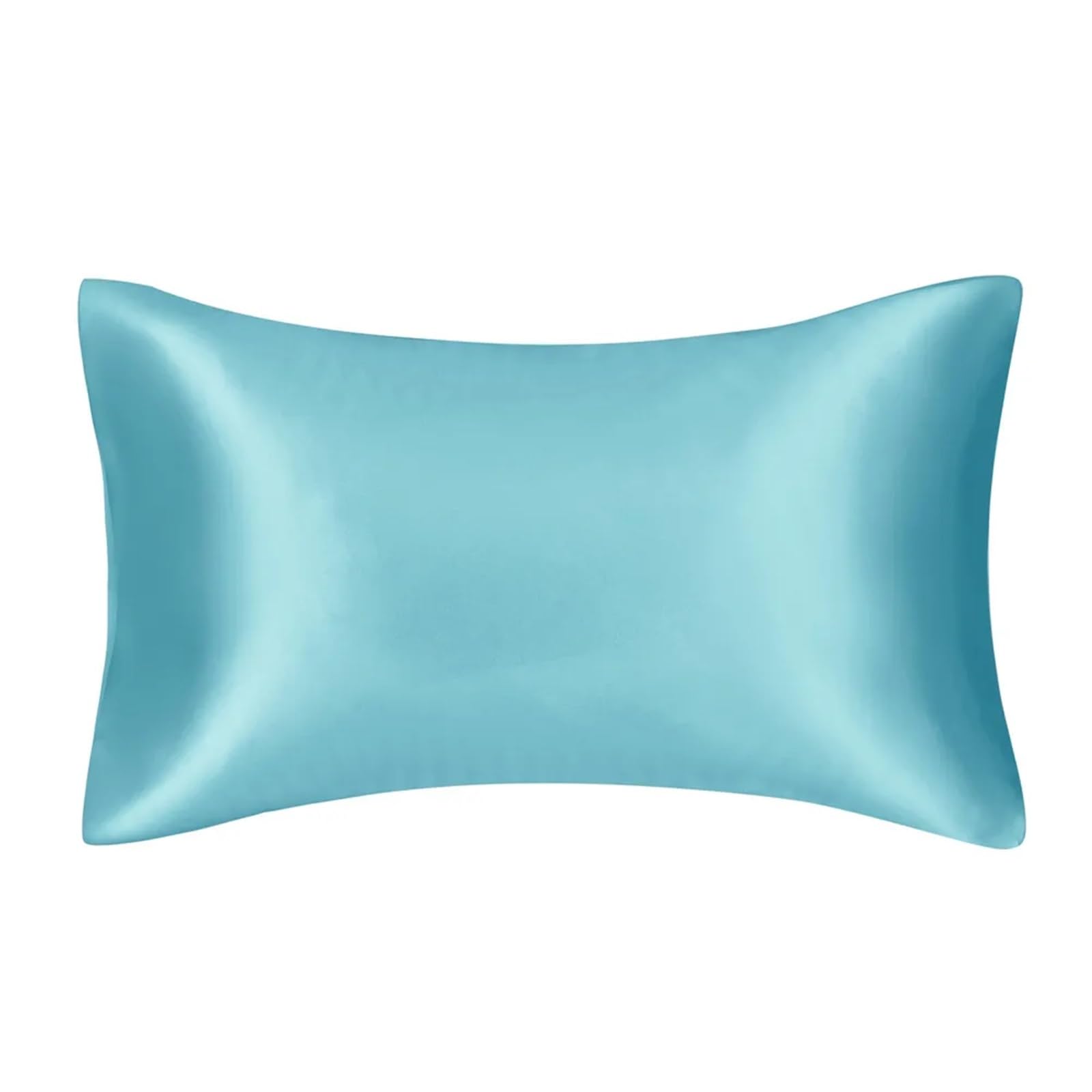 LYHYDMA Silk Pillowcase Silk Satin Pillowcase for Hair and Skin Silk Pillowcase Slip Cooling Satin Pillow Covers with Envelope Closure(Pool green,USA Full(20x26 inch))