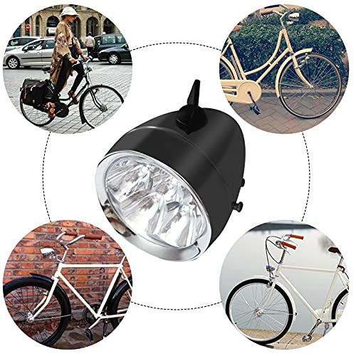 bicicleta | Luz cabeça bicicleta para a frente - bicicleta clássico com concha metal super brilhante