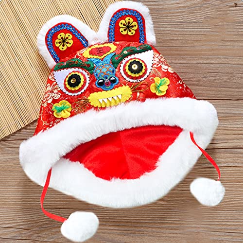 Handmade Kids Tiger Beanie Hat for Year of The Tiger, Winter Fleece Hat Boys Girls for Chinese New Year Spring Festival Gift2