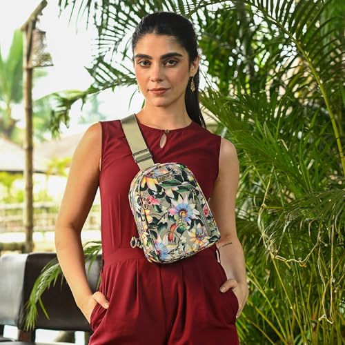 Anuschka Wanderlust Luxe Fabric Collection Women's Vegan RFID Blocking Sling Bag3