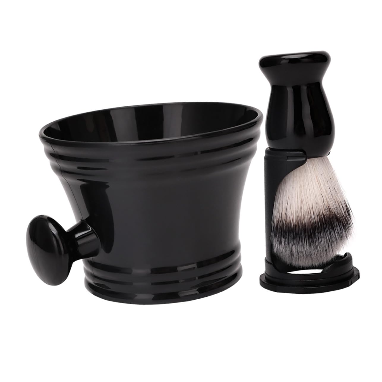 PACKOVE 1 Set Men Shaving Brush with Bowl and Stand Durable Bristle Grooming Kit for and Easy Organization Shaving Accessories