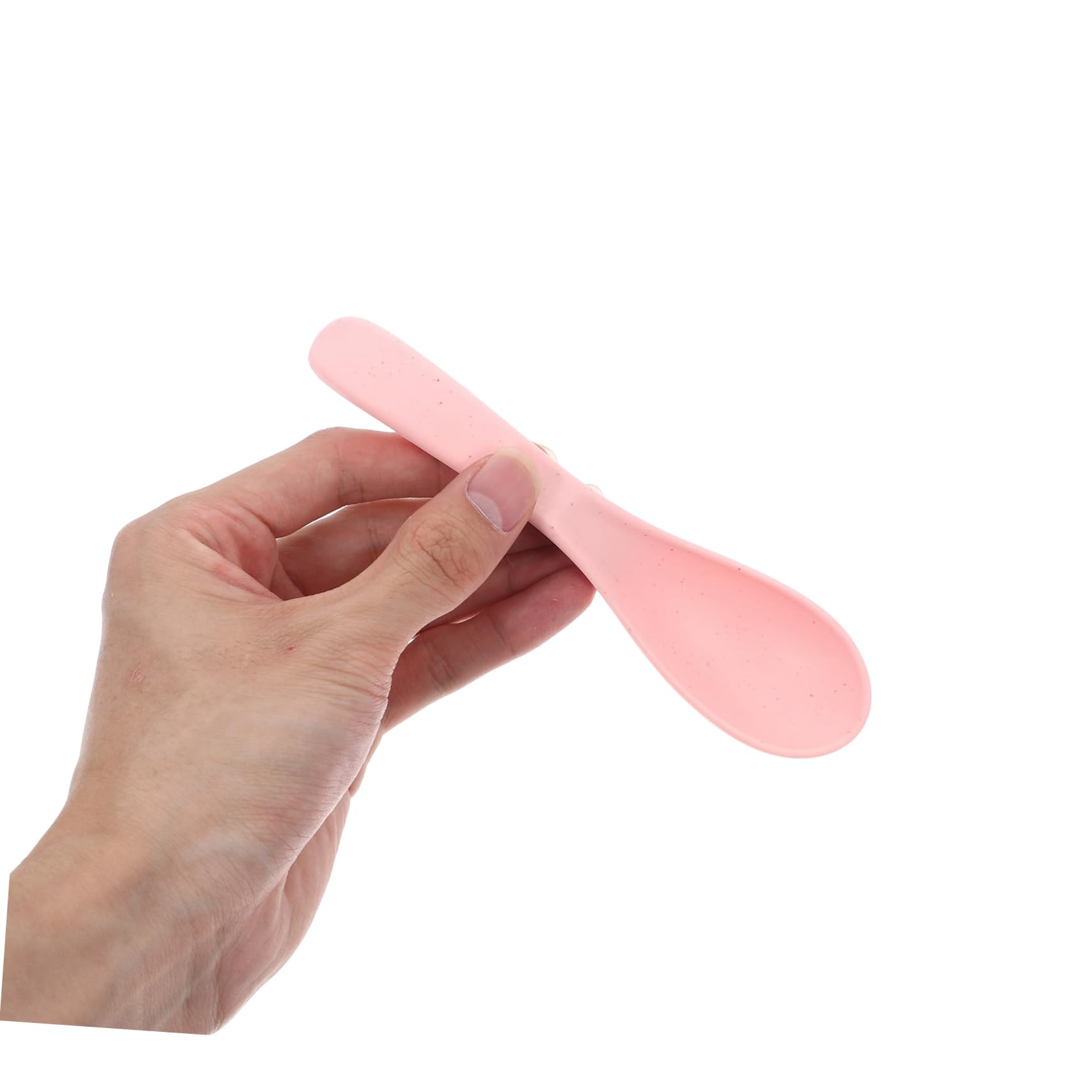 Cabilock Ergonomic Kids Spoons Set Self Feeding Spoon Set Fun Designs for Mealtime Safety