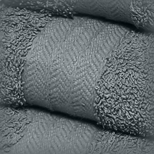 Midland Bedding 8 Piece Bale Towel Set, Cotton Towels Set - 4 Wash Cloths/Face Towels, 2 Bath Towels and 2 Hand Towels for Bathroom. 400 GSM Thread Count (Grey) - Cosy Home Interiors Midland Bedding 8 Piece Bale Towel Set, Cotton Towels Set - 4 Wash Cloths/Face Towels, 2 Bath Towels and 2 Hand Towels for Bathroom. 400 GSM Thread Count (Grey) - Image 4