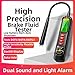 Brake Fluid Tester for DOT3 DOT4 DOT5.1 with Rapids Moisture Detection and Intelligent Alarm Featuring Precisions Metal Probe and ABS Body for Accurate Automotive Brake Maintenance