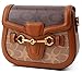 Women Small Crossbody Bags Women Golden Buckle Leather Purse Handbag Fashion Design (coffee&brown)