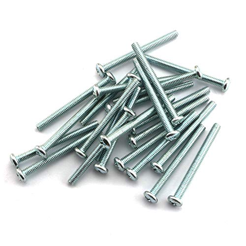 24pcs 8-32 x 1-3/4" Machine Screws Metal Mounting Hardware Fitting Fastening Accessories Cross