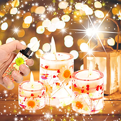 3Pcs Tealight Candle Holder Mold With J5/J3 Lighter Case Mold For Resin, 3 Size Pillar Tea Light Cylinder Resin Molds Silicone, Candlestick Epoxy Resin Molds For Resin Casting, Decor, Wedding, Party #TOP4