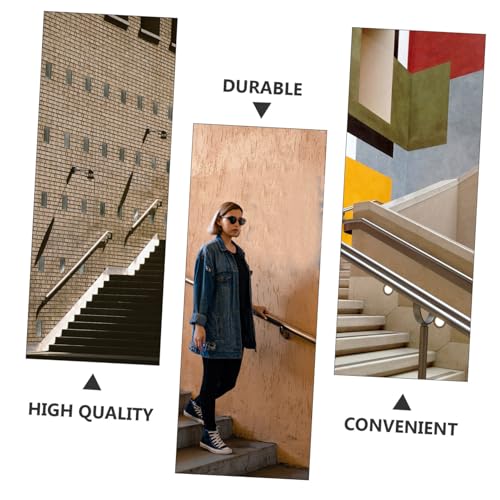 Soportes para pasamanos de acero inoxidable para escaleras interiores y barandillas de pared L 4