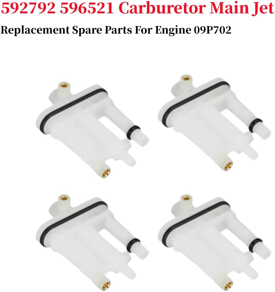 Applicable to Engine 592792 596521 Carburetor Main Jet Replacement Spare Parts For Engine 09P702 Carburetor Main Jet Replacement Recommend(2PCS Main Jet)