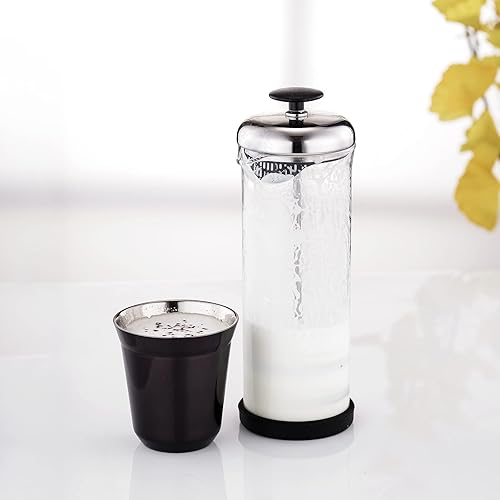 Miniatura 8 de Easyworkz Diego - Máquina de café expreso para estufa, con taza de café expreso de acero inoxidable, juego de 2 tazas de metal con aislamiento de