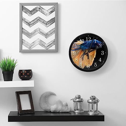 Horloge murale de précision à quartz sans tic-tac avec design poisson Betta - 6