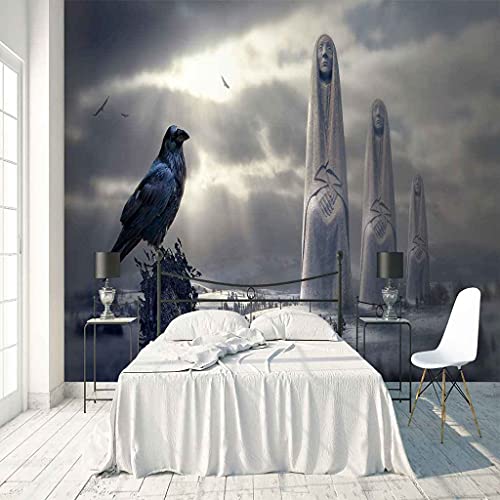 Papier Peint Toile 3D Statue Abstraite 400x280 cm pour Salon