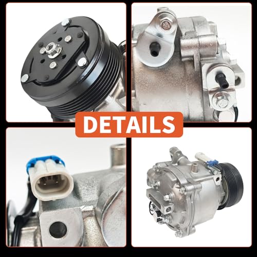 Image of A /C Compressor with Clutch Replacement for Buick Encore 2013-2022 | Fit for Chevy Trax 2015-2022,for Chevy Sonic 2013-2020,Replaces CO22301C,26699506,42623009,42698422,42783843,94517798