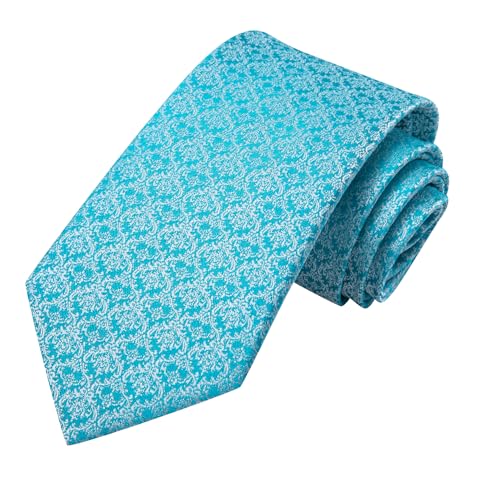 Image of Hi-Tie Men Ties Sets Silk Stripe Paisley Necktie Pocket Square Cufflinks for Business Wedding